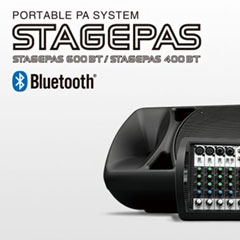 永乐国际F66发布两款新型号便携式扩声系统产品——STAGEPAS 400BT 以及 600BT